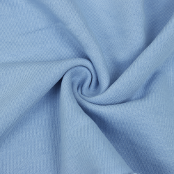 Ткань Футер 3-х нитка, Петля, цвет Светло-Голубой (на отрез)  в Волжском