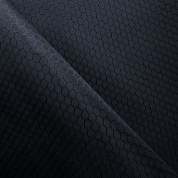 Ткань Оксфорд 300D PU Рип-Стоп СОТЫ, цвет Черный (на отрез)  в Волжском