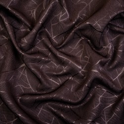 Ткань Блэкаут для штор &quot;Ледовое тиснение цвет Темно-Коричневый&quot; (на отрез)  в Волжском