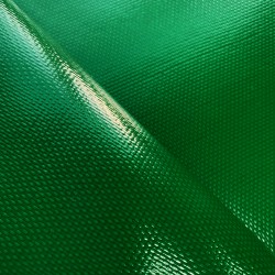 Ткань ПВХ 600 гр/м2 плотная, Зелёный (Ширина 150см), на отрез  в Волжском