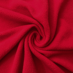 Флис Односторонний 130 гр/м2, цвет Красный (на отрез)  в Волжском