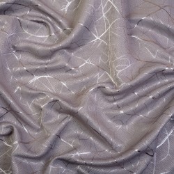 Ткань Блэкаут для штор светозатемняющая 75% &quot;Ледовое тиснение  Серый&quot;   в Волжском