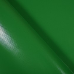 Ткань ПВХ 450 гр/м2, Зелёный (Ширина 160см), на отрез  в Волжском