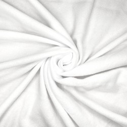 Флис Односторонний 130 гр/м2, цвет Белый (на отрез)  в Волжском