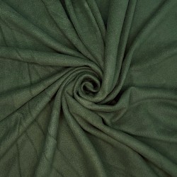 Ткань Флис Односторонний 130 гр/м2, цвет Темный хаки (на отрез)  в Волжском