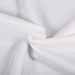 Ткань подкладочная Таффета 190Т, цвет Белый (на отрез)  в Волжском