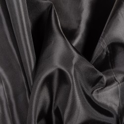 Ткань подкладочная Таффета 190Т, цвет Черный (на отрез)  в Волжском