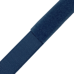 Контактная лента 25мм цвет Синий (велькро-липучка, на отрез)  в Волжском