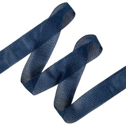 Окантовочная лента-бейка, цвет Синий 22мм (на отрез)  в Волжском