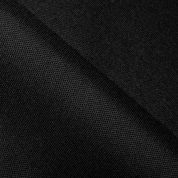 Прорезиненная ткань Оксфорд 600D ПВХ, Черный (на отрез)  в Волжском