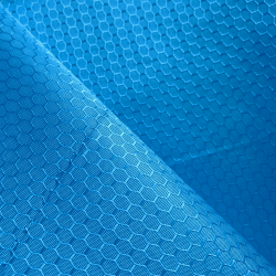 Ткань Оксфорд 300D PU Рип-Стоп СОТЫ, цвет Голубой (на отрез)  в Волжском