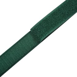Контактная лента 25мм цвет Зелёный (велькро-липучка, на отрез)  в Волжском
