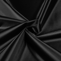 *Ткань Оксфорд 210D PU, цвет Черный (на отрез)  в Волжском