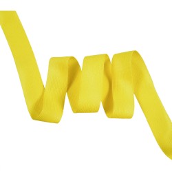 Окантовочная лента-бейка, цвет Жёлтый 22мм (на отрез)  в Волжском